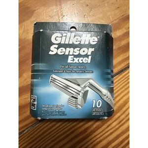Gillette Sensor Excel Shaving Cartridges - Pack of 10 Twin Blades